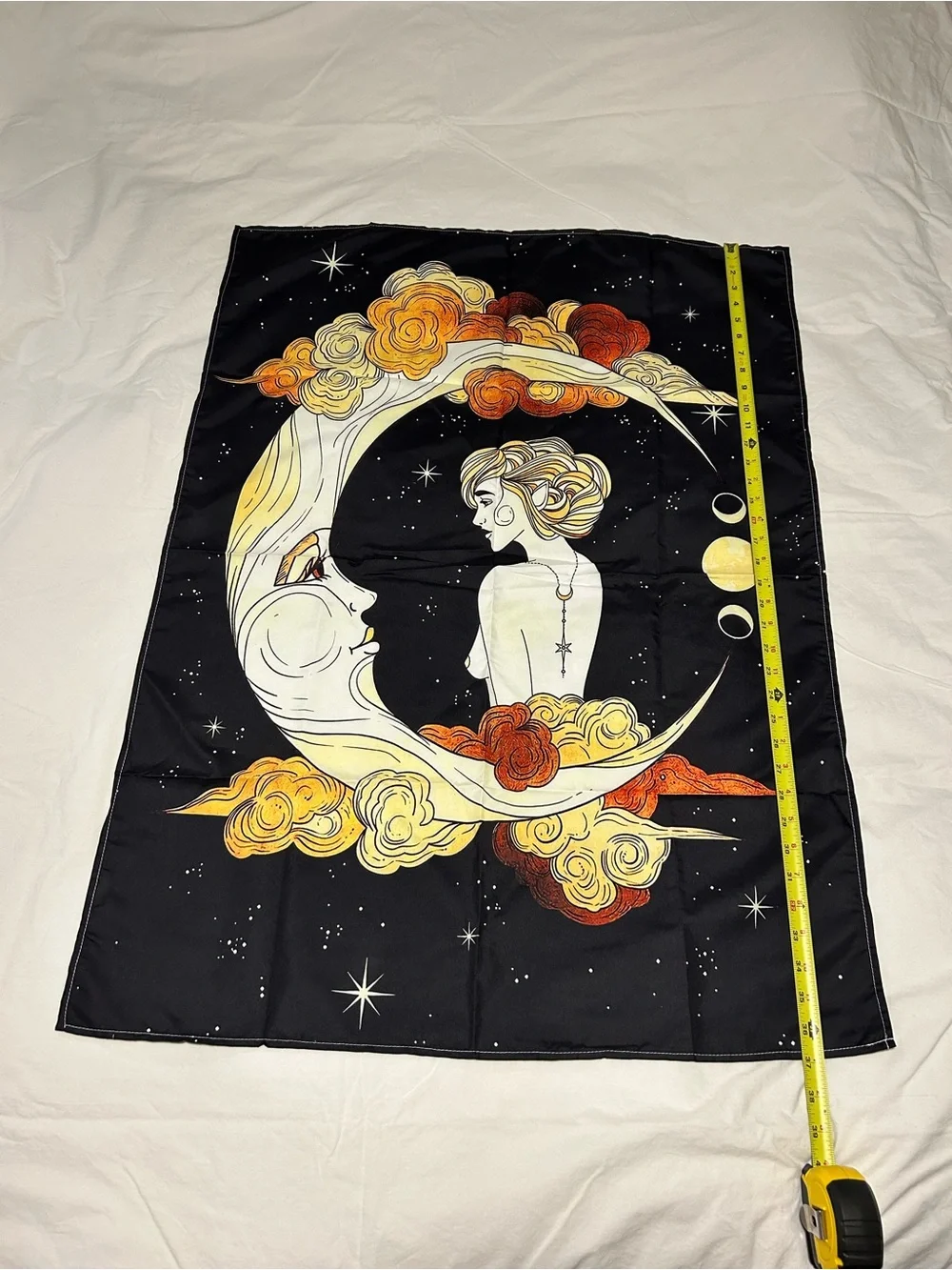 New tapestry woman moon fairy wall home decor fairy feminine her gift horoscope